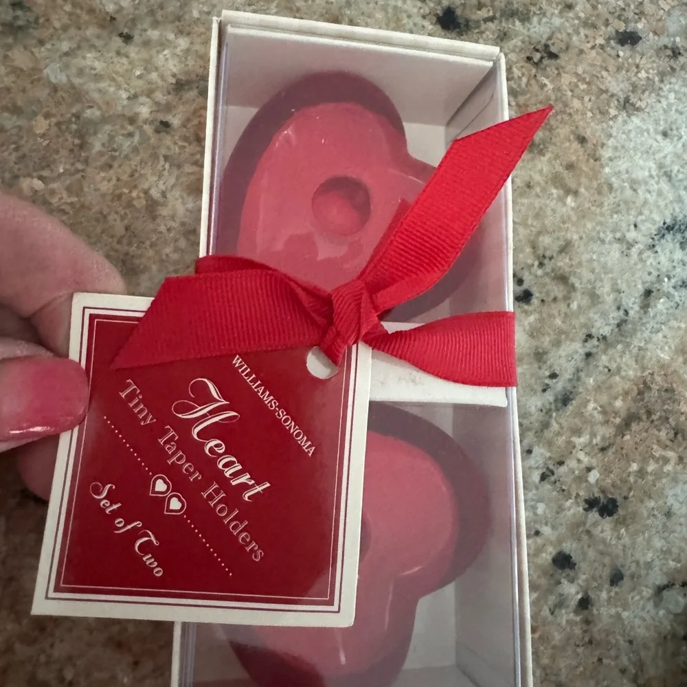 Williams Sonoma tiny taper candle holders